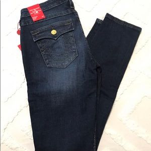 True Religion Skinny Low Rise Jeans